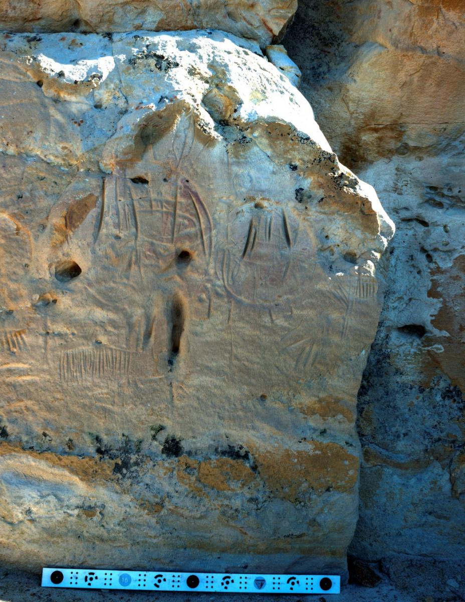 Dense point cloud generated for rock art at Castle Gardens, Wyoming