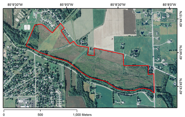 Image of the Bluffton Native Habitat Waterway, which was flown on September 7, 2016.