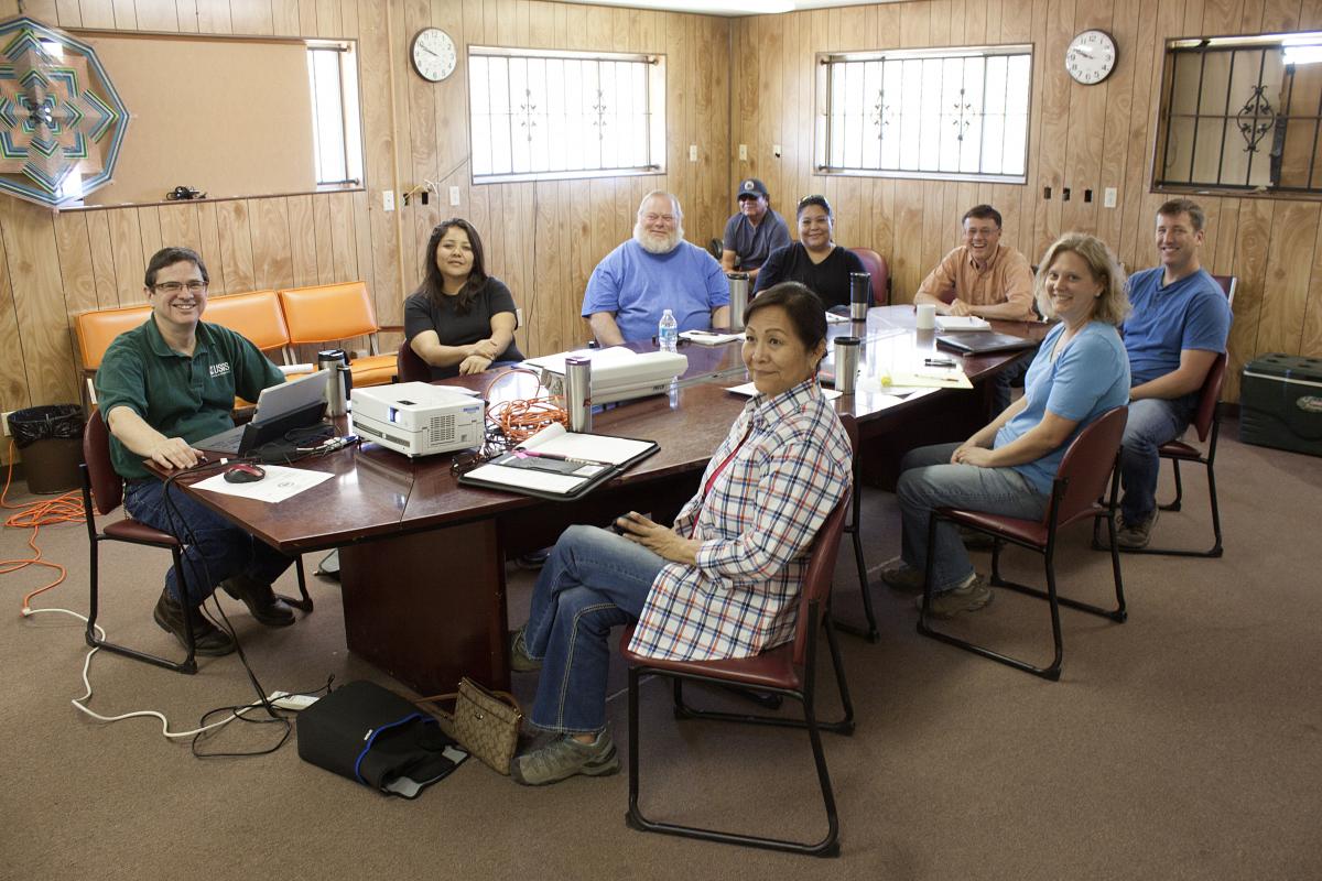 Participants in the USGS-sponsored training course on applications of ground-based remote sensing and airborne lidar for resource management on the San Carlos Apache Reservation in Arizona.