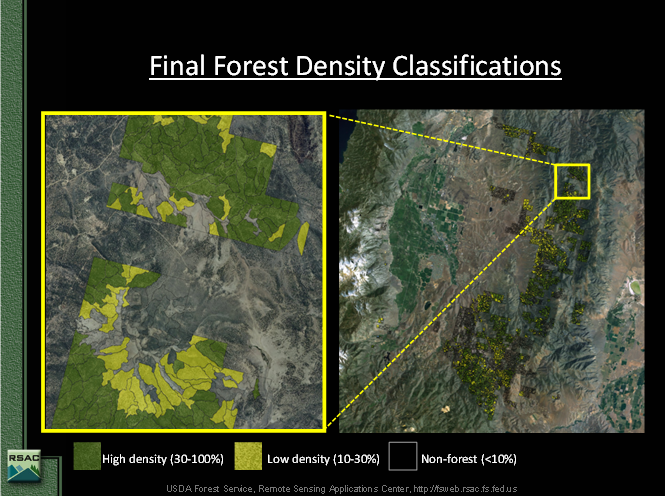 Remote sensing pilot project in the Western Region (Pyramid Lake Nevada area) to inventory timber types