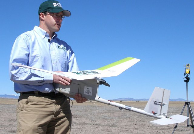 Raven Unmanned Areal System (UAS) used to detect sandhill cranes