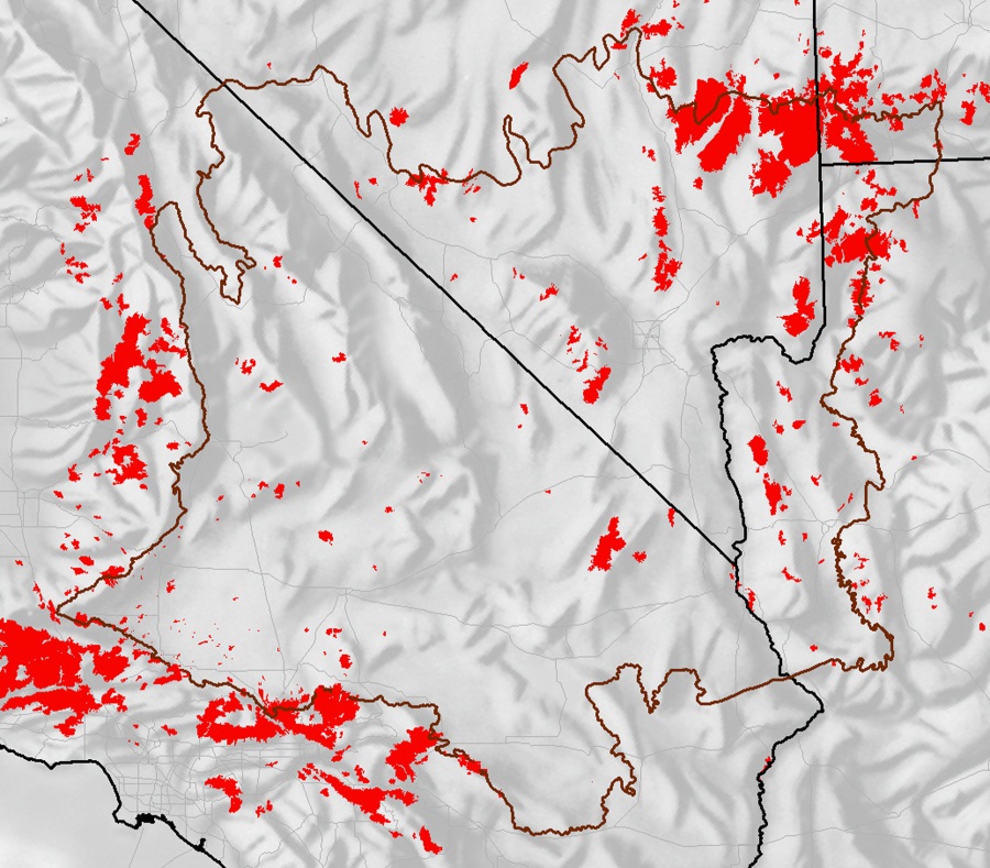 Historical burn mapping for the Mojave bioregion located in California, Nevada, Utah and Arizona
