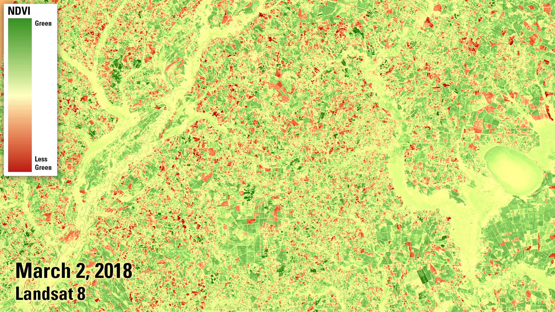 NDVI for March 2018