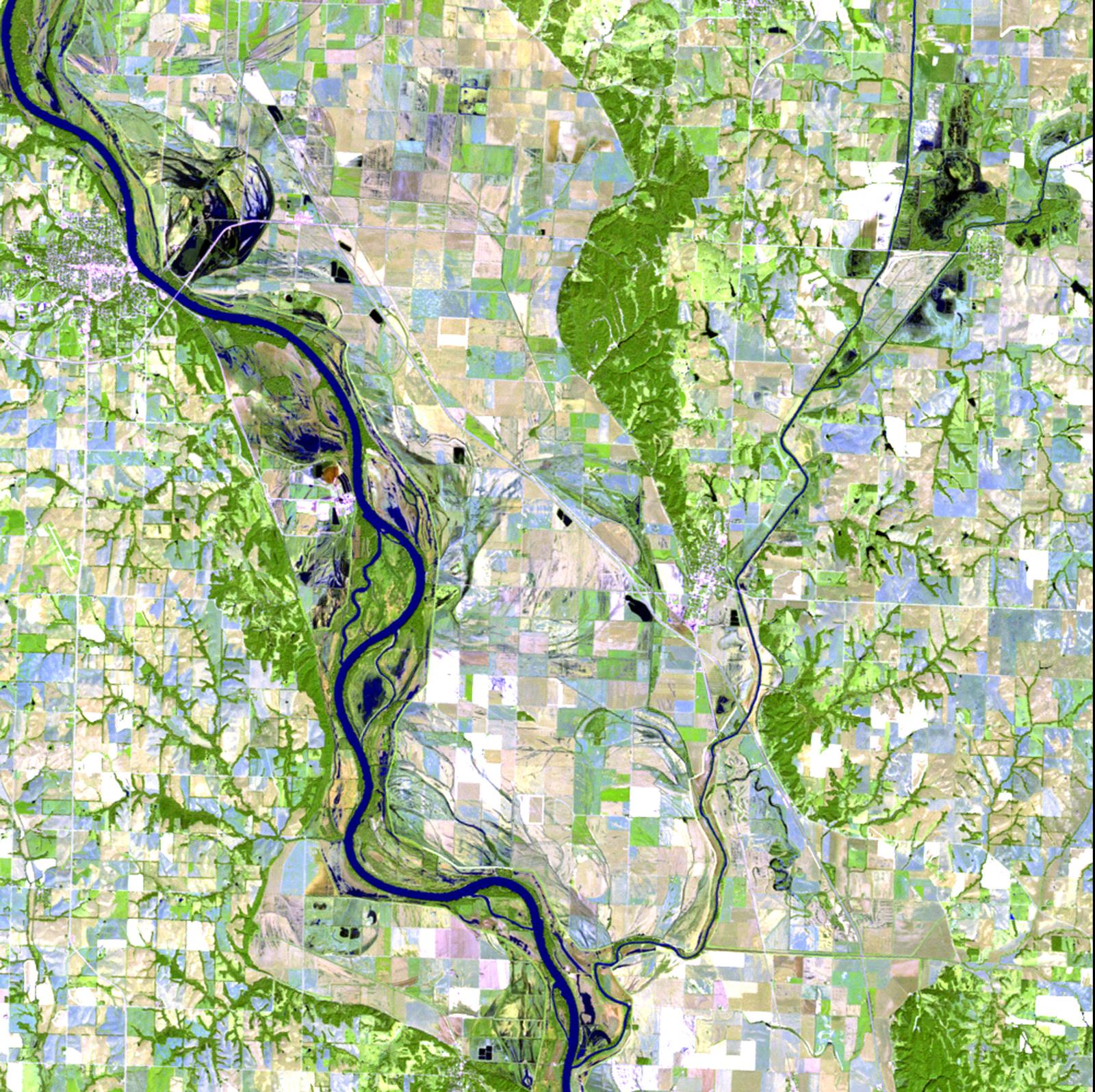 Image of the Week - Missouri River flooding near Hamburg, Iowa