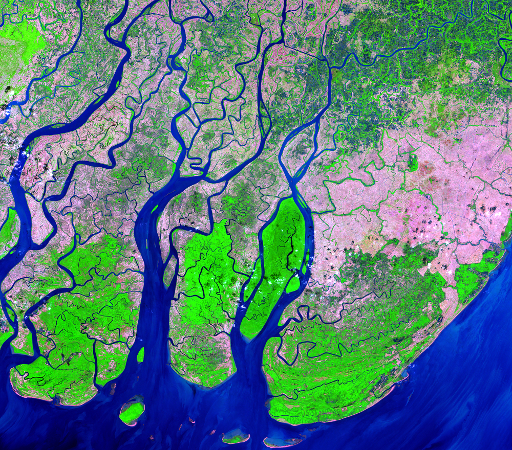 Jan. 23, 2003, Landsat 7 (path/row 133/49) — Ayeyarwady Delta, Myanmar