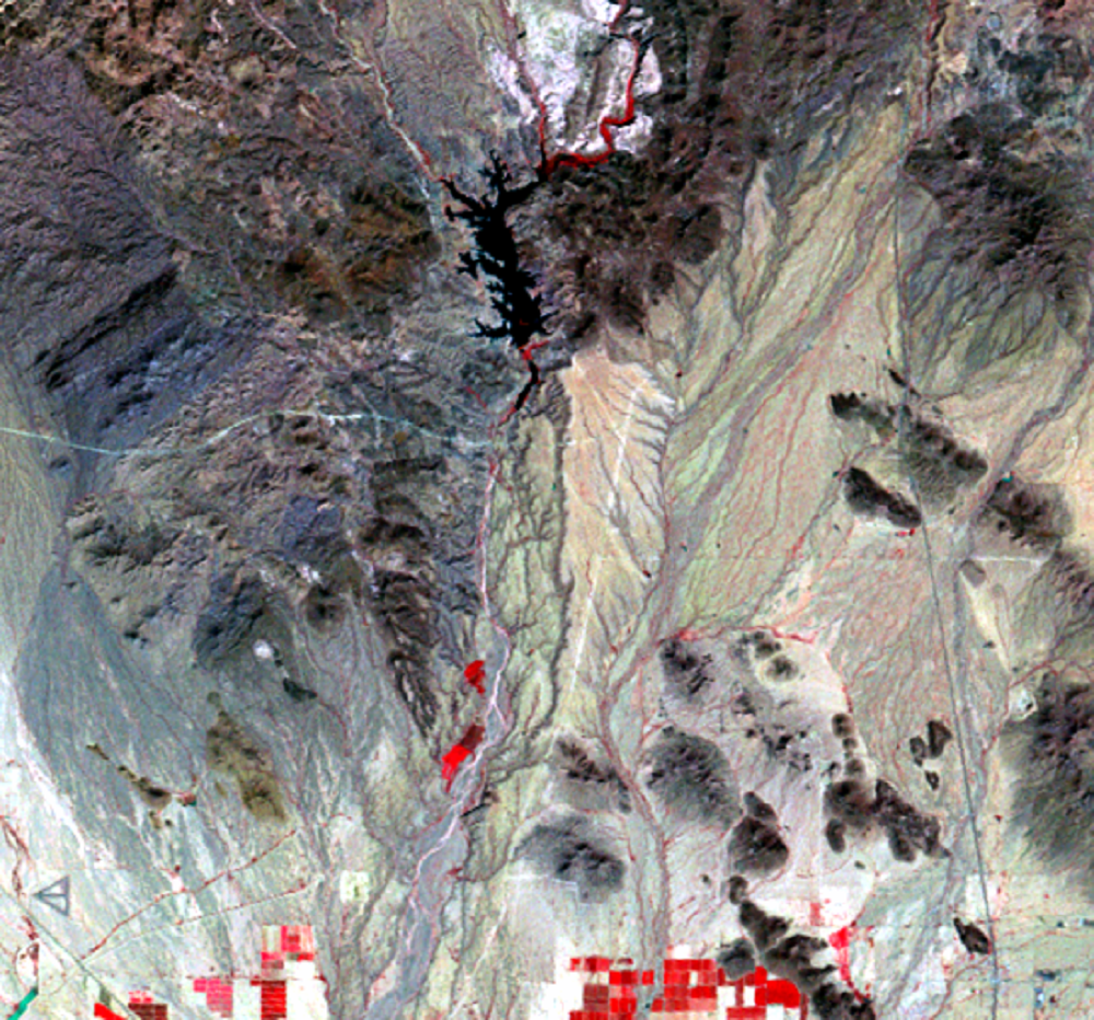 Oct. 16, 1972, Landsat 1 (path/row 39/37) — Lake Pleasant, Arizona, USA