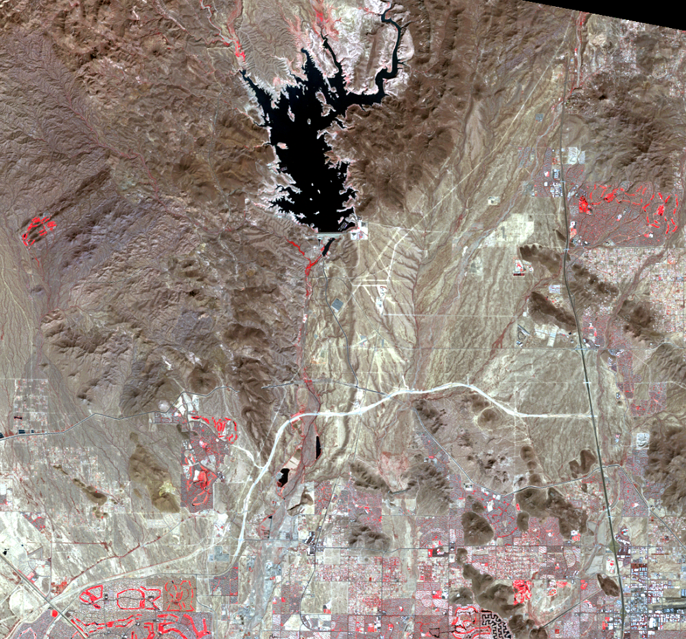 Oct. 19, 2011, Landsat 5 (path/row 37/37) — Lake Pleasant, Arizona, USA