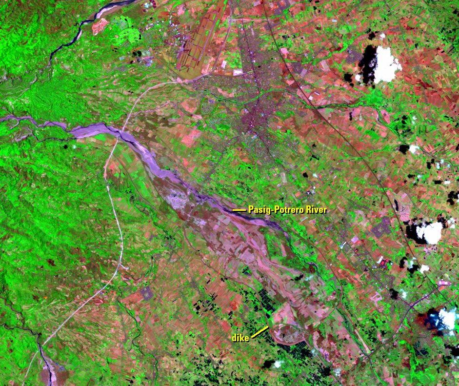 Apr. 25, 2007, Landsat 5 (path/row 116/50) — Pasig-Potrero River, Philippines