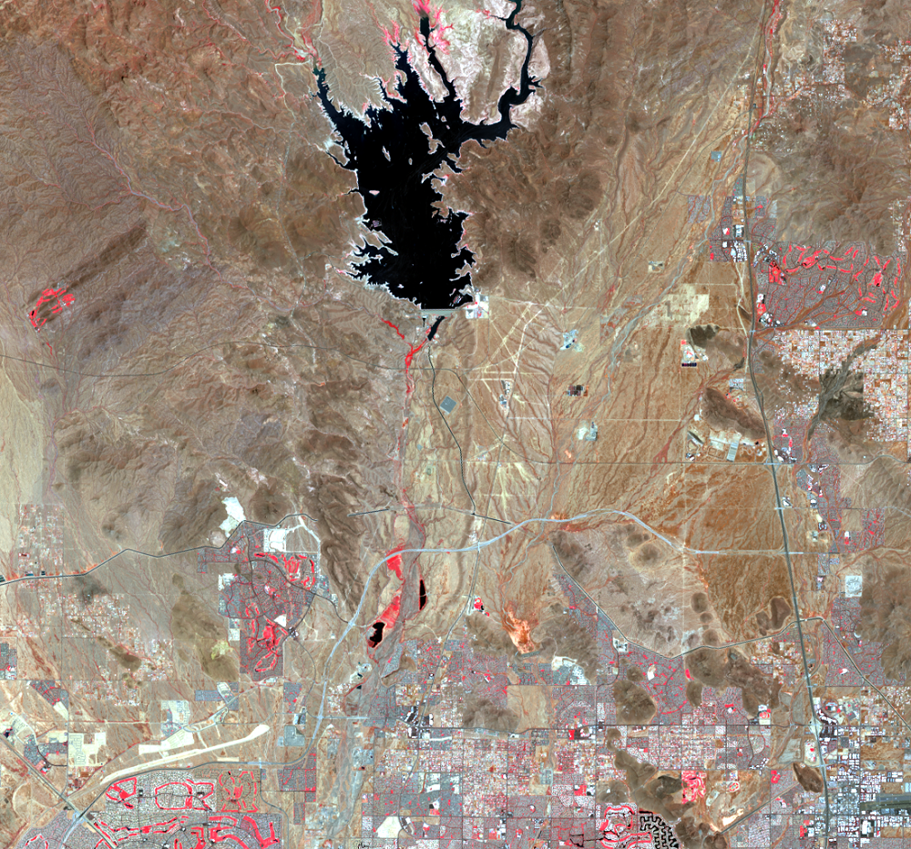 Aug. 8, 2020, Landsat 8 (path/row 37/37) — Lake Pleasant, Arizona, USA