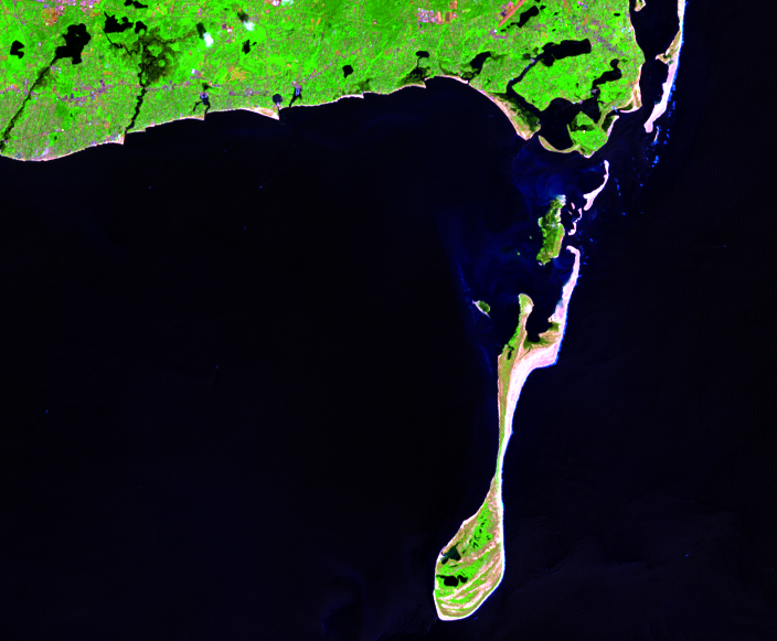 Aug. 23, 2020, Landsat 8 (path/row 11/31) — Monomoy Island, Cape Cod, Massachusetts, USA