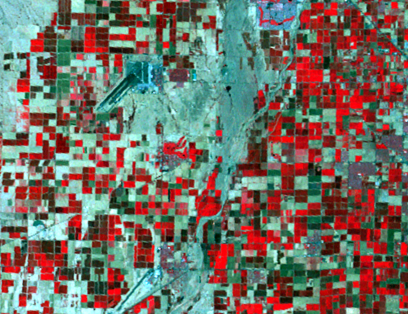Oct. 16, 1972, Landsat 1 (path/row 39/37) — western Phoenix metro area, Arizona
