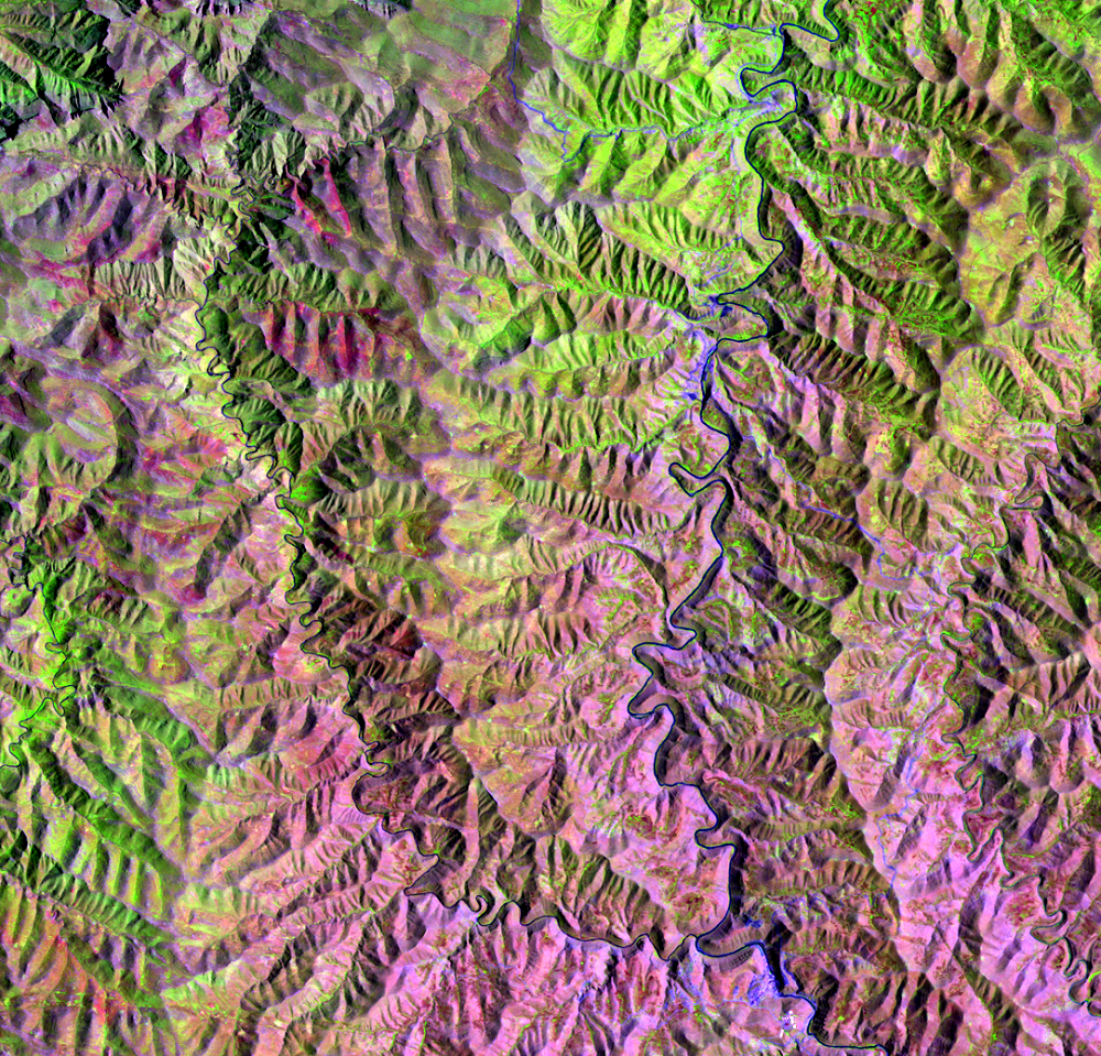 Jan. 28, 1995, Landsat 5 (path/row 170/80) — Katse reservoir, Lesotho