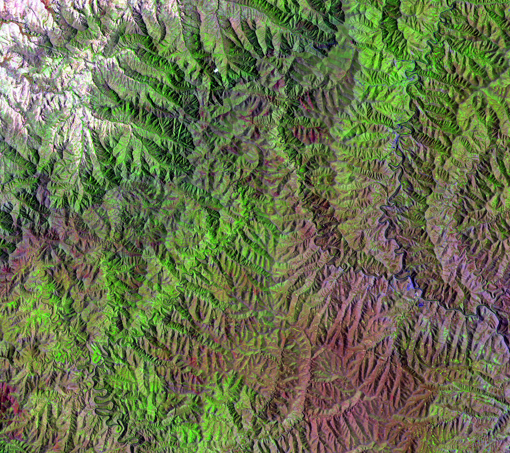 Jan. 28, 1995, Landsat 5 (path/row 170/80) — Lesotho Highlands Water Project