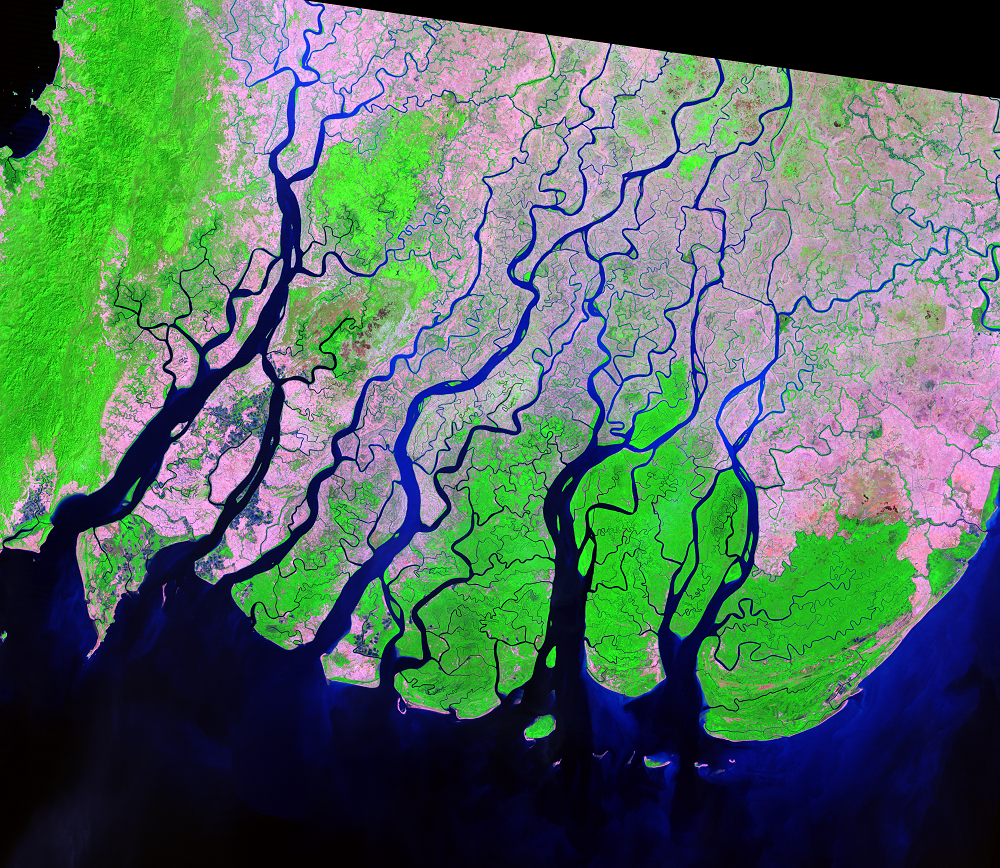Feb. 1, 1989, Landsat 4 (path/row 133/49) — Ayeyarwady Delta, Myanmar