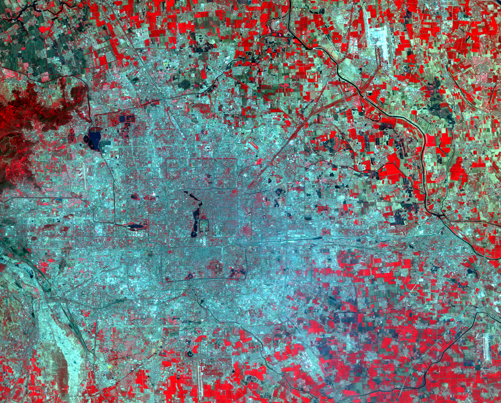 May 16, 2000, Landsat 7 (path/row 123/32) — Beijing, China