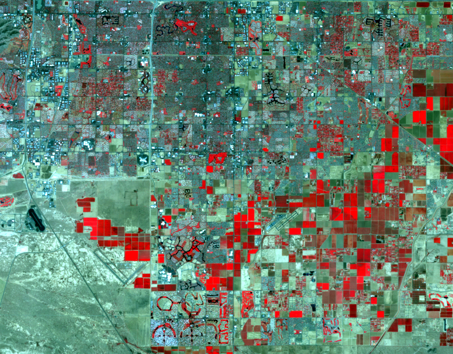 Oct. 15, 2001, Landsat 7 (path/row 37/37) — Chandler, Arizona, USA