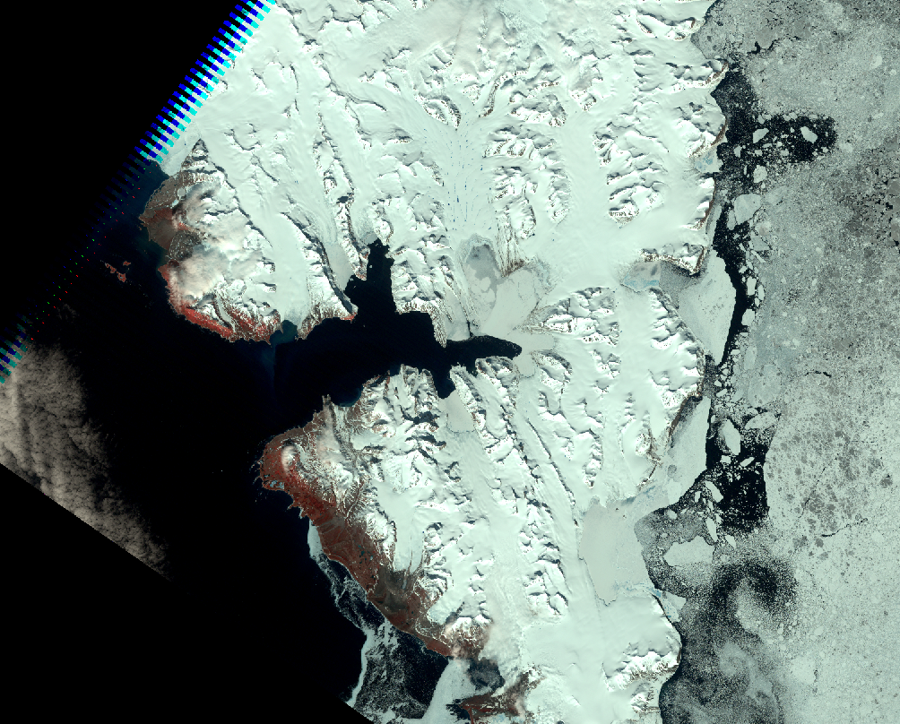 June 21, 2009, Landsat 5 (path/row 208/5) — Spitsbergen Island, Svalbard, Norway