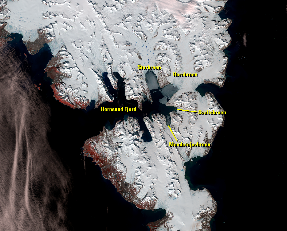June 15, 2019, Landsat 8 (path/row 210/5) — Spitsbergen Island, Svalbard, Norway