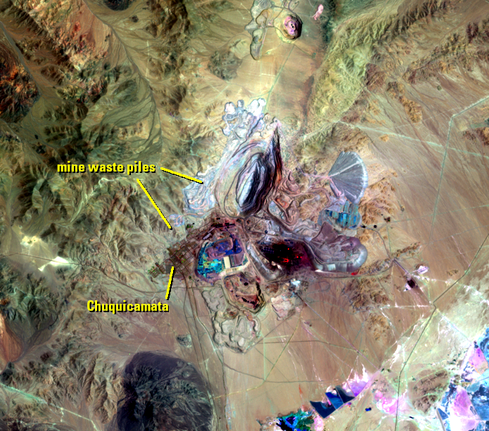 Dec. 17, 1999, Landsat 7 (path/row 1/75) — Chuquicamata, Chile