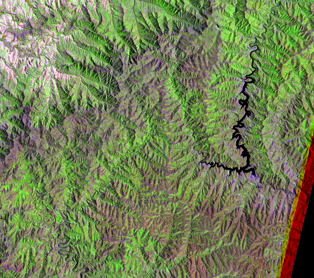 Feb. 2, 1997, Landsat 5 (path/row 170/80) — Lesotho Highlands Water Project