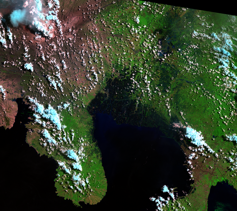 July 2, 1991, Landsat 5 (path/row 116/50) — Mount Pinatubo, Philippines