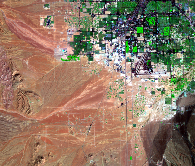 Sep. 10, 1986, Landsat 5 (path/row 39/35) — southwestern Las Vegas, Nevada, USA