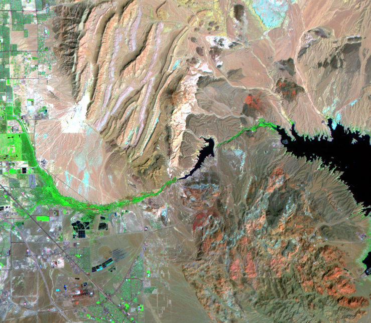 Sep. 10, 1992, Landsat 5 (path/row 39/35) — Lake Las Vegas, Nevada, USA