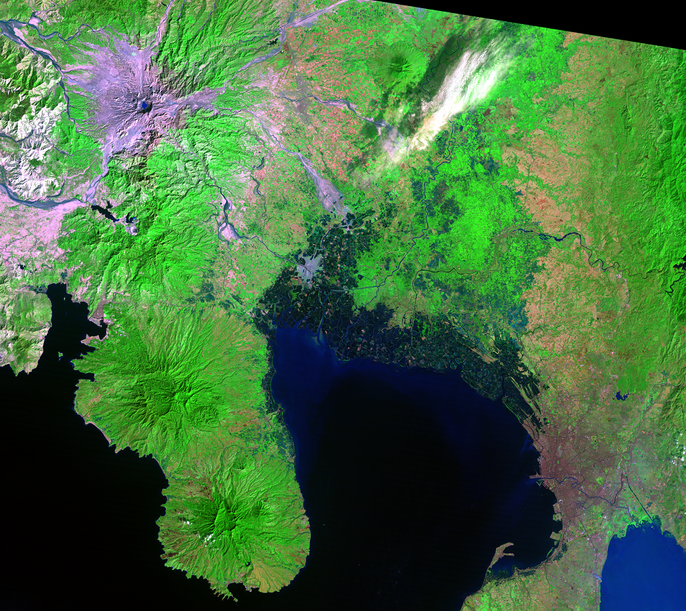 Jan. 26, 1992, Landsat 5 (path/row 116/50) — Mount Pinatubo, Philippines