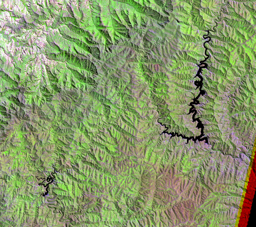 Mar. 15, 2003, Landsat 7 (path/row 170/80) — Lesotho Highlands Water Project