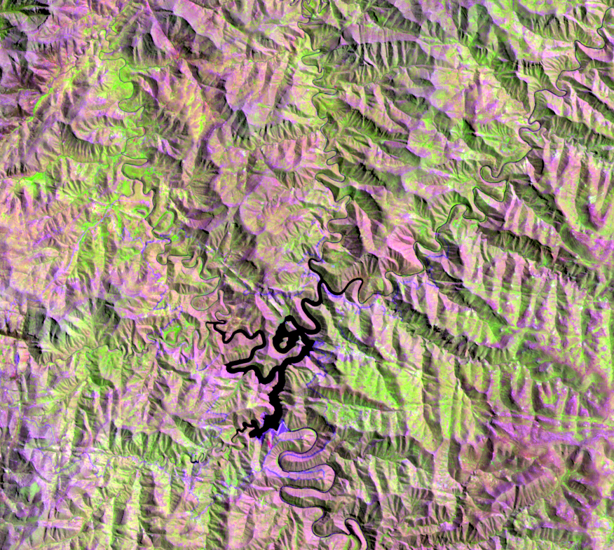 Mar. 15, 2003, Landsat 7 (path/row 170/80) — Mohale reservoir, Lesotho