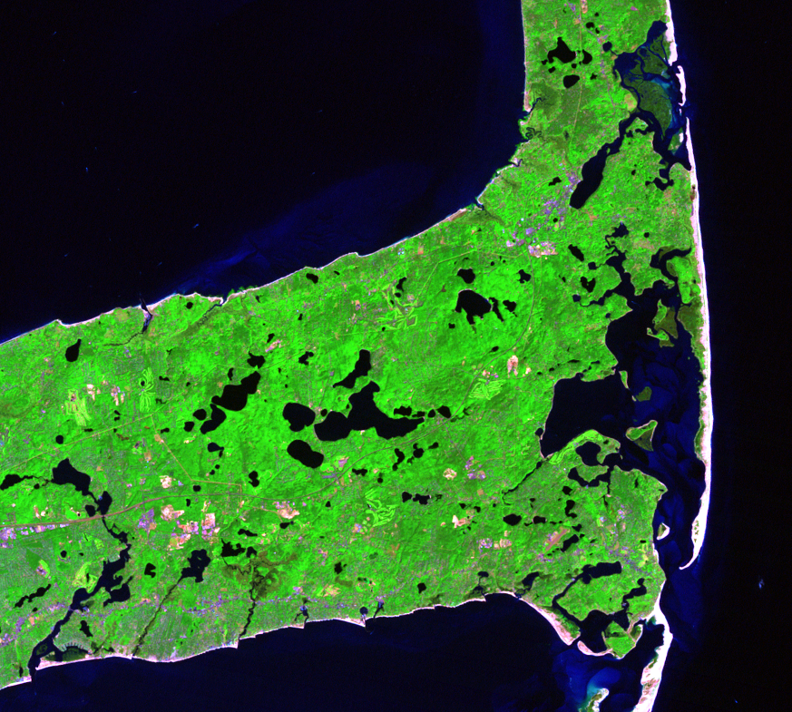 Sep. 25, 1993, Landsat 5 (path/row 11/31) — North and South Beach Islands, Cape Cod, Massachusetts, USA