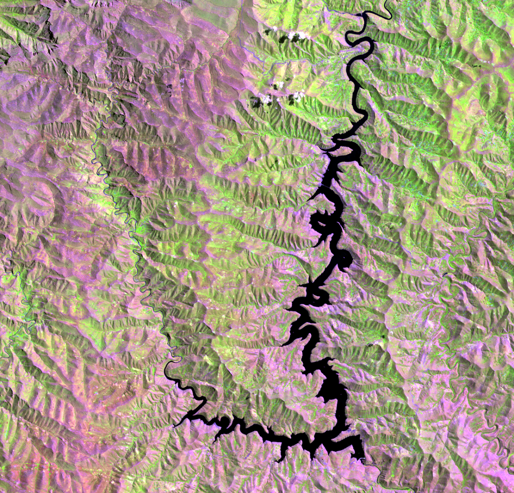 Mar. 8, 2015, Landsat 8 (path/row 170/80) — Katse reservoir, Lesotho