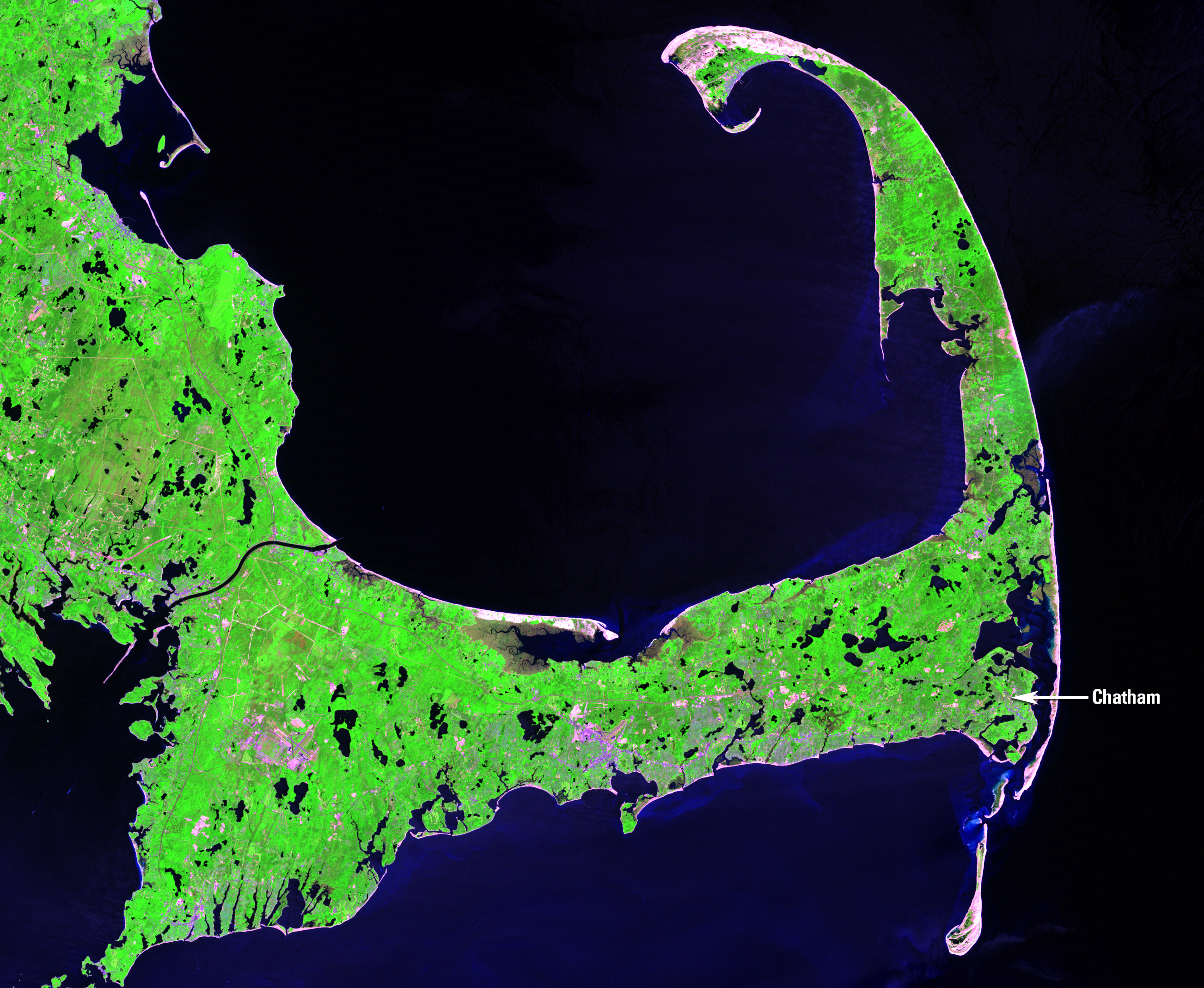 June 12, 1984, Landsat 5 (path/row 11/31) — Cape Cod, Massachusetts, USA