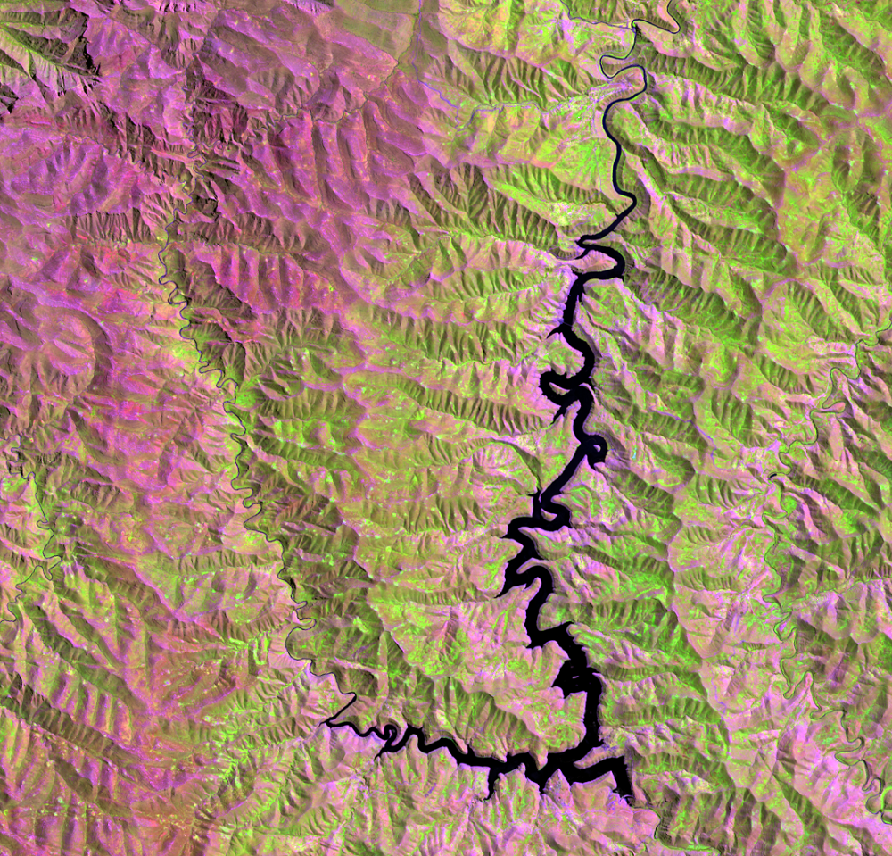 Mar. 5, 2020, Landsat 8 (path/row 170/80) — Katse reservoir, Lesotho