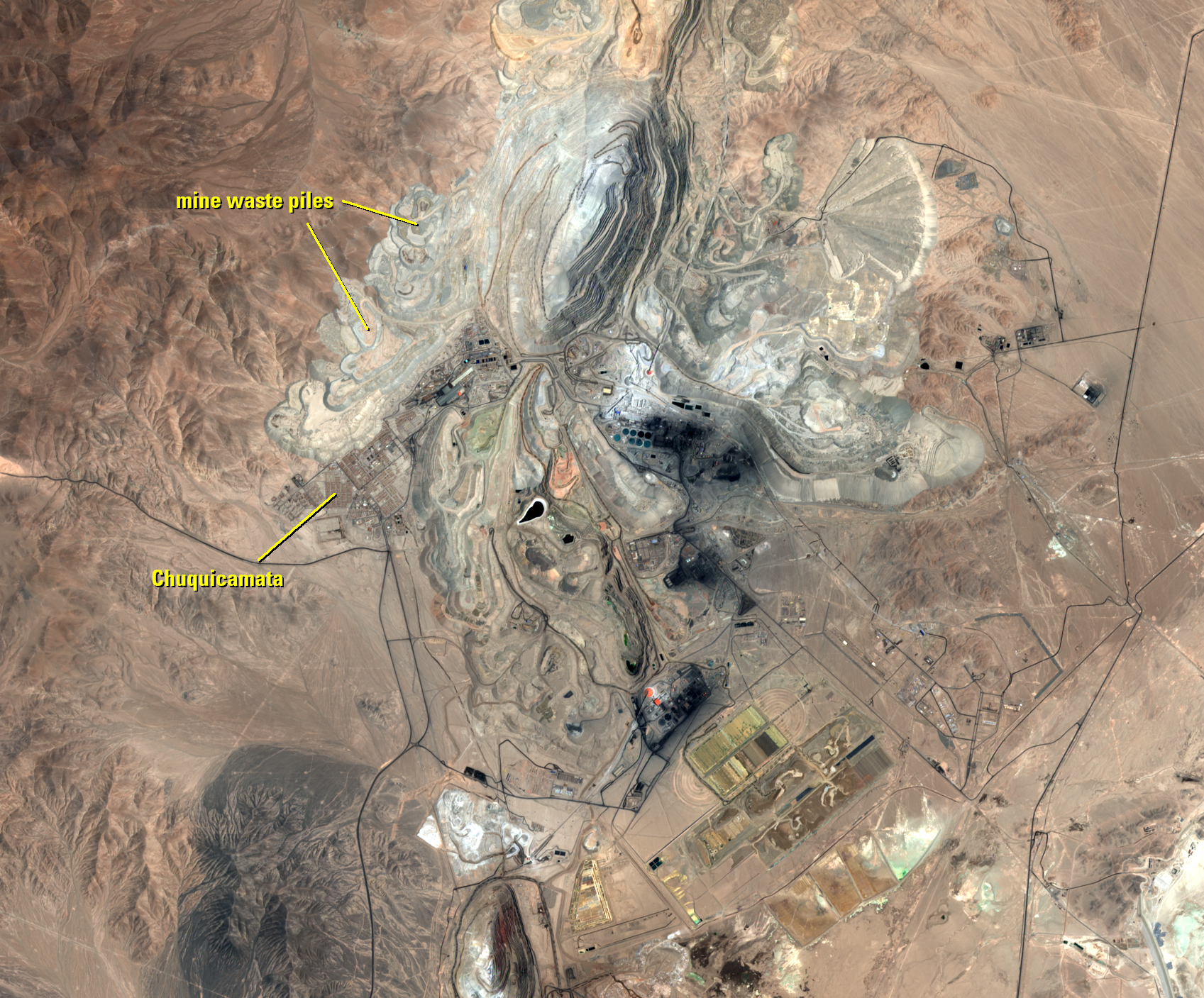 Jan. 4, 2020, Sentinel-2A — Chuquicamata, Chile