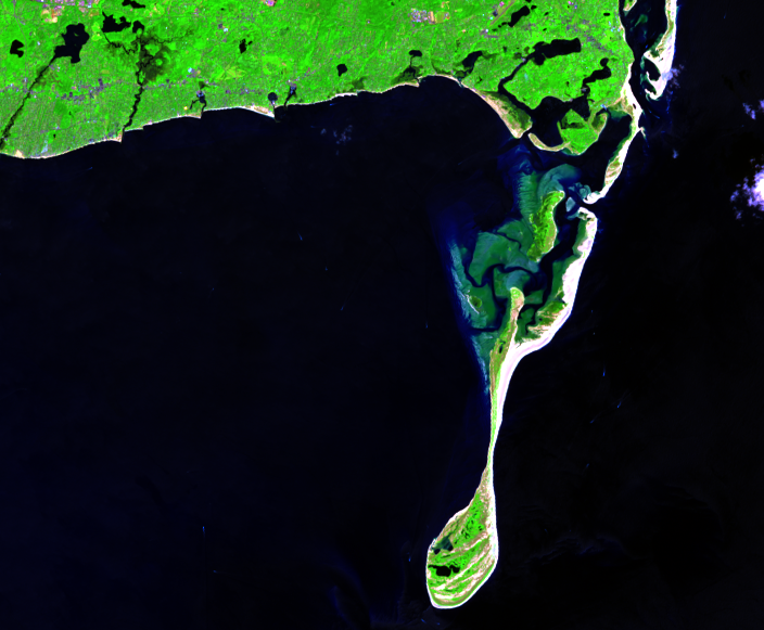 Aug. 15, 2013, Landsat 8 (path/row 11/31) — Monomoy Island, Cape Cod, Massachusetts, USA