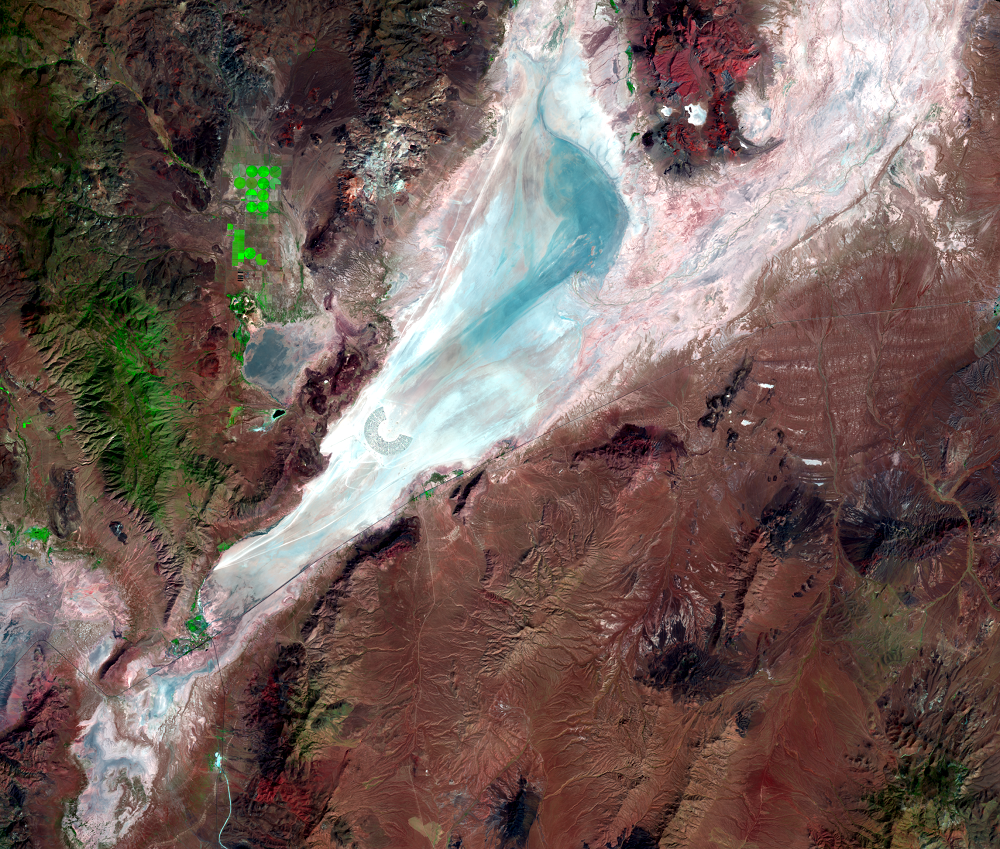 Aug. 29, 2018, Landsat 8 (path/row 43/32) — Black Rock Playa, Nevada, USA