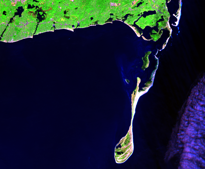 Oct. 5, 2014, Landsat 8 (path/row 11/31) — Monomoy Island, Cape Cod, Massachusetts, USA