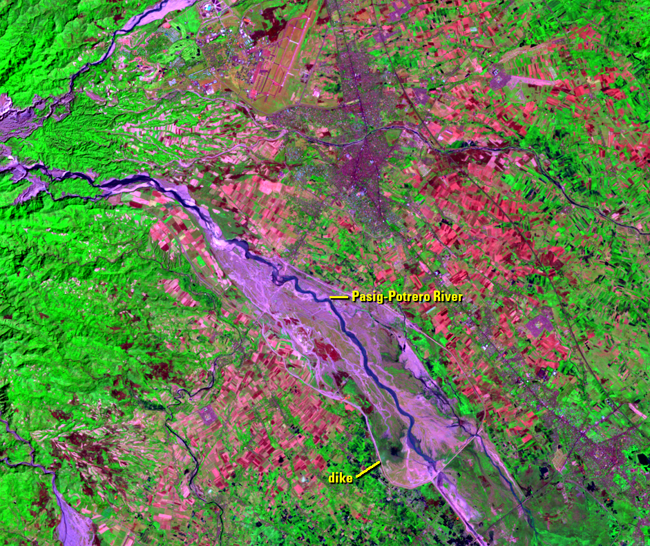 Feb. 14, 1999, Landsat 5 (path/row 116/50) — Pasig-Potrero River, Philippines