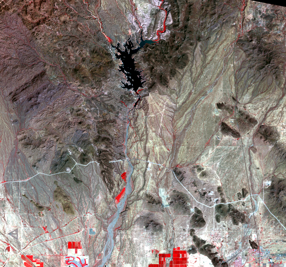 Sept. 22, 1984, Landsat 5 (path/row 37/37) — Lake Pleasant, Arizona, USA