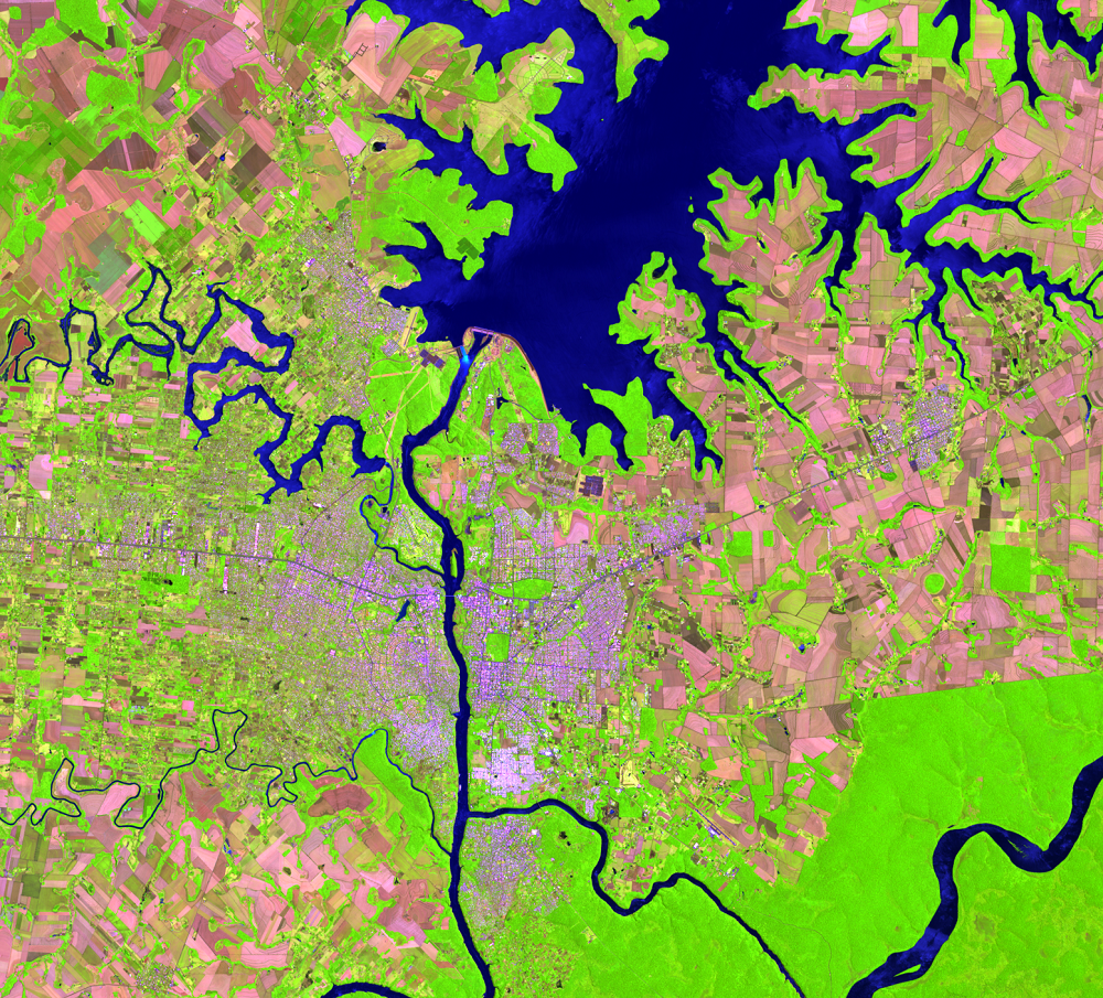 Oct. 30, 2016, Landsat 8 (path/row 224/78) — Itaipú Dam, South America