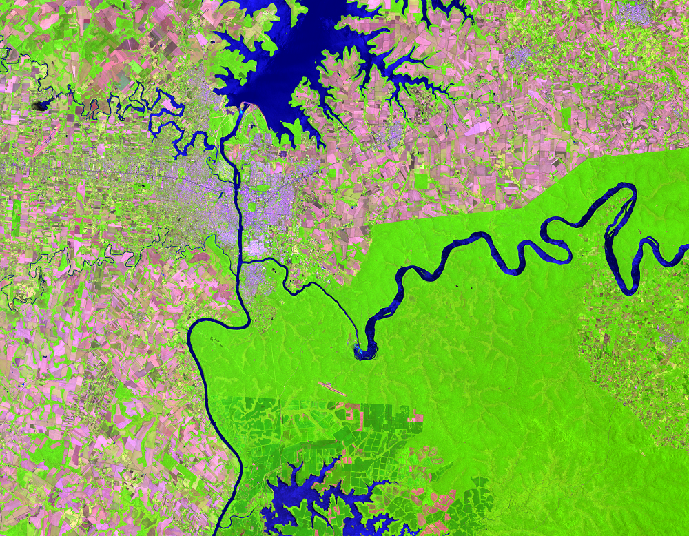 Oct. 30, 2016, Landsat 8 (path/row 224/78) — Iguazú National Park, South America