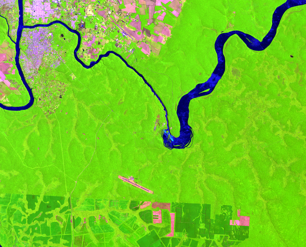 Oct. 30, 2016, Landsat 8 (path/row 224/78) — Iguazú Falls, South America