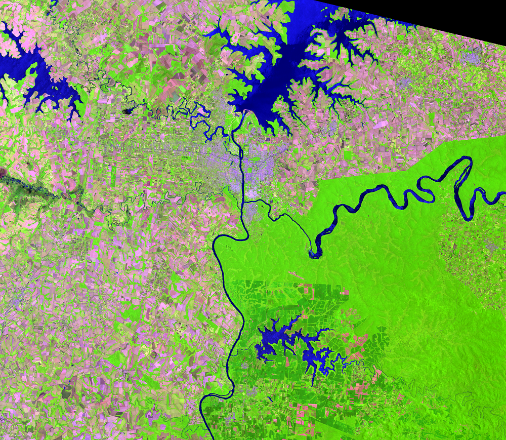 Oct. 30, 2016, Landsat 8 (path/row 224/78) — Iguazú, South America