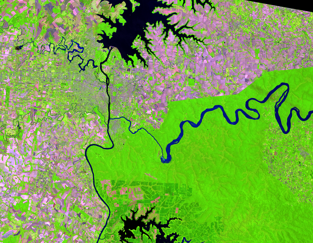 Nov. 2, 2011, Landsat 5 (path/row 224/78) — Iguazú National Park, South America