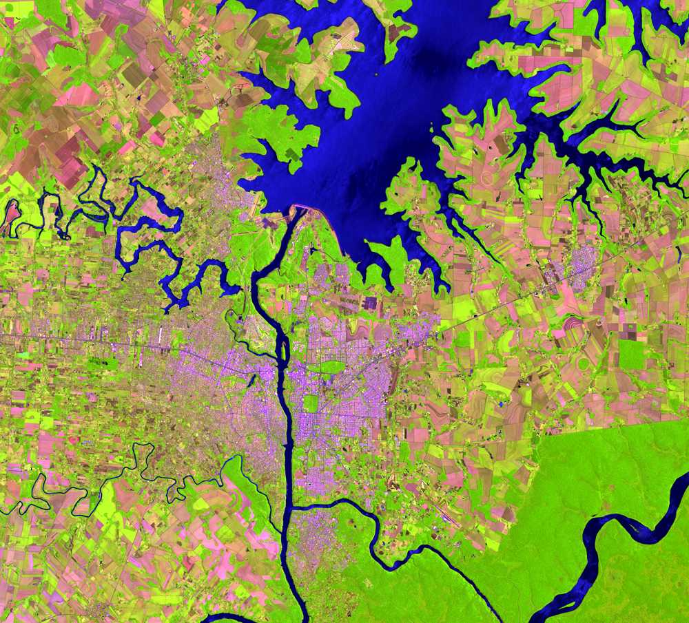 Nov. 7, 2013, Landsat 8 (path/row 224/78) — Itaipú Dam, South America