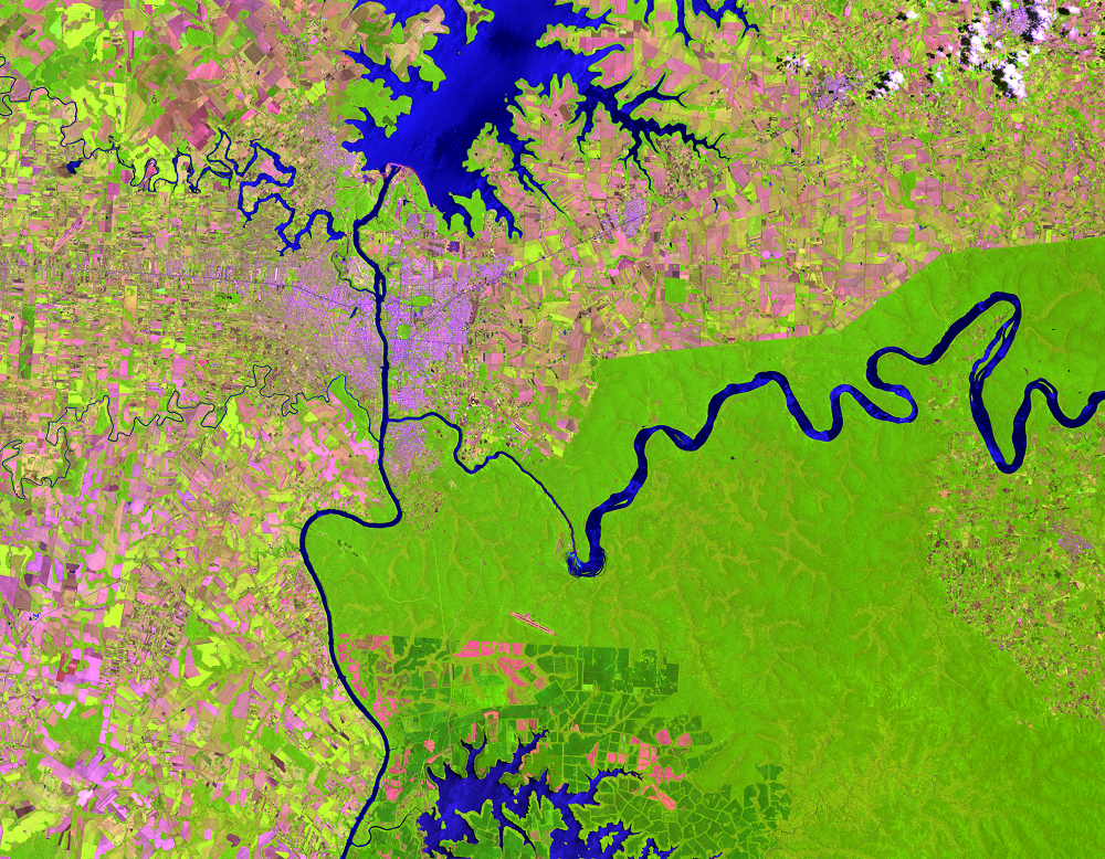 Nov. 7, 2013, Landsat 8 (path/row 224/78) — Iguazú National Park, South America