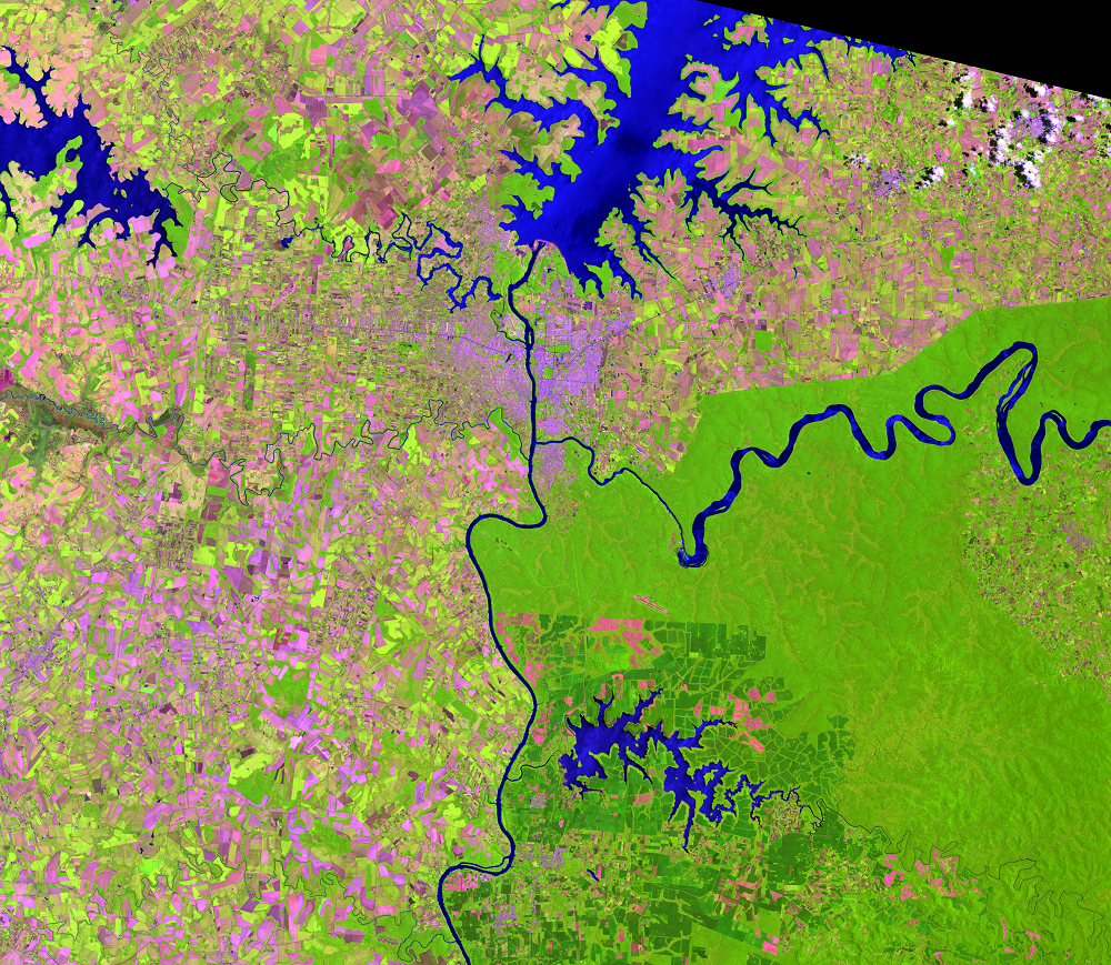 Nov. 7, 2013, Landsat 8 (path/row 224/78) — Iguazú, South America