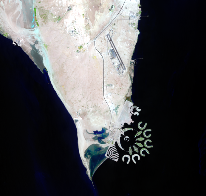 Sep. 10, 2019, Landsat 8 (path/row 163/42) — Durrat Al Bahrain