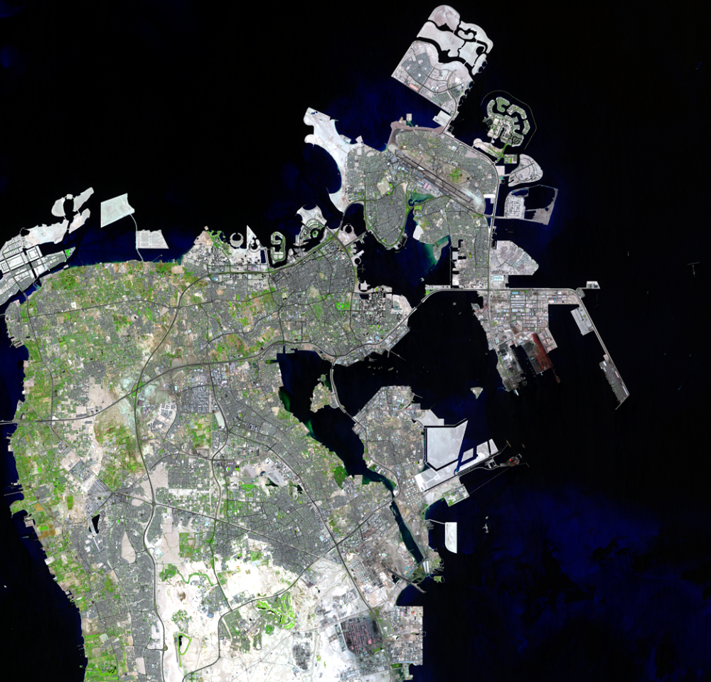 Sep. 10, 2019, Landsat 8 (path/row 163/42) — Manama, Bahrain